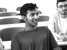 Happy student