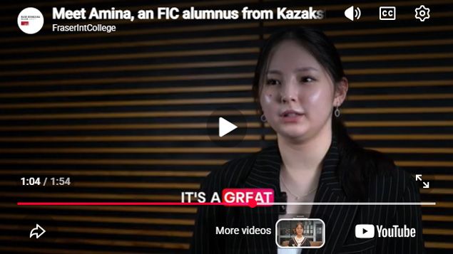 Play Video - Meet Amina, an FIC alumnus from Kazakstan