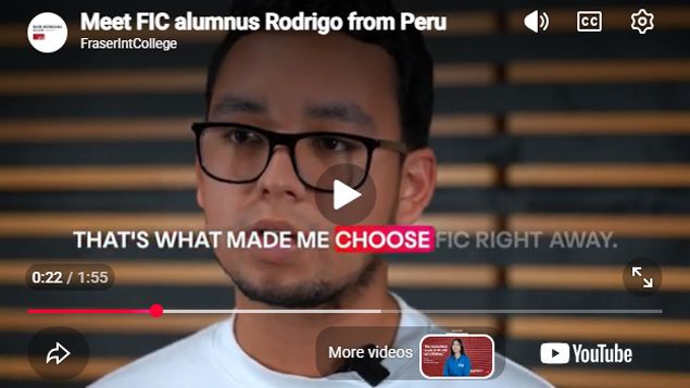 Play Video - Meet Rodrigo, an FIC Alumnus from Peru