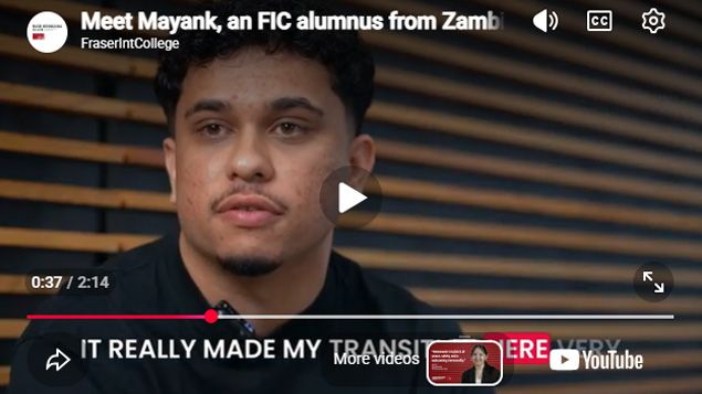 Play Video - Meet Mayank, an FIC alumnus from Zambia