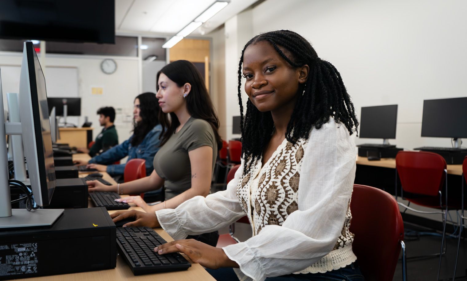 Students using desktop.